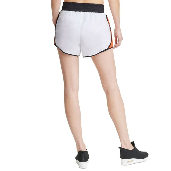 DKNY Sport Colorblocked White Orange High-Waist Workout Running Shorts XS - Picture 5 of 5